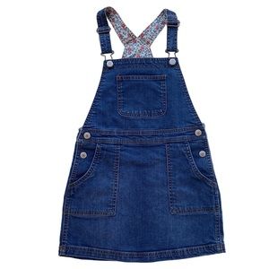 Mini Boden Denim Dress Jean Jumper Size 7 8 Overalls